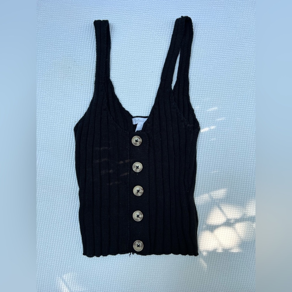Black Cotton Tank